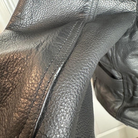 Himalaya Motor BikeWear Women’s Black Leather Motorcycle Jacket, Sz 6 - Picture 9 of 16